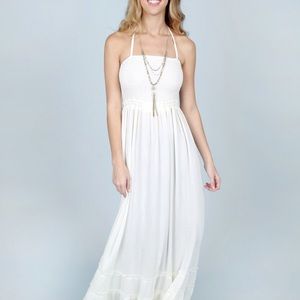 NWT! Altar’d State Hellenic Maxi Dress Ivory